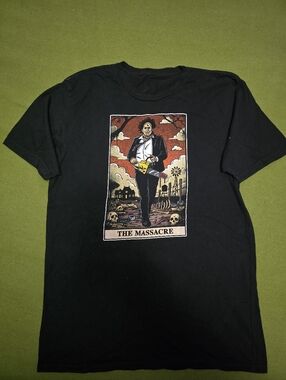 Black Graphic 'The Massacre' Short-Sleeve Men's T-Shirt